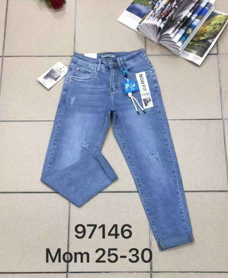 Spodnie damskie jeans Roz 25-30, 1 Kolor .Paczka 10 szt